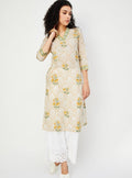Women Floral Printed Straight Kurta