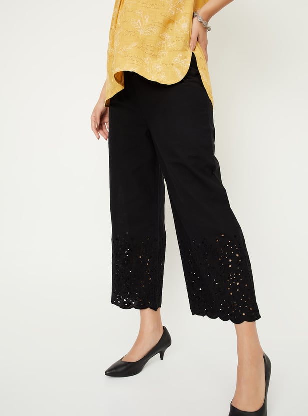 Women Schiffili Embroidered Palazzos