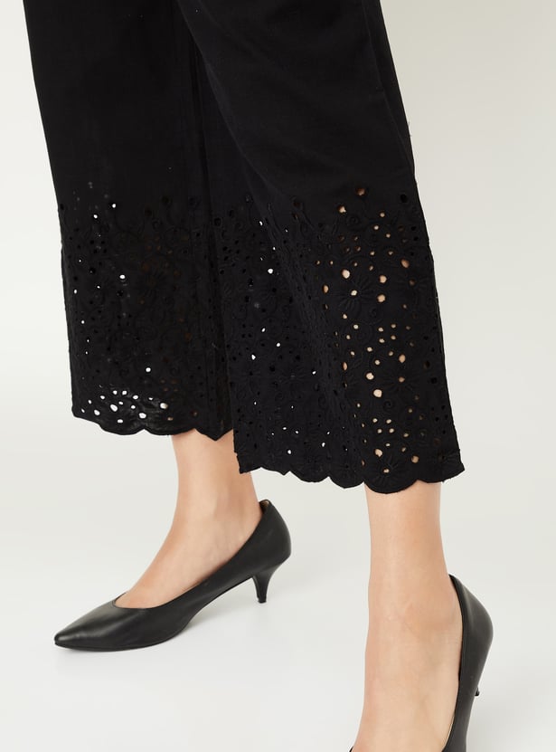 Women Schiffili Embroidered Palazzos