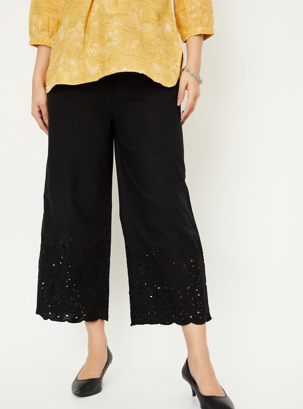 Women Schiffili Embroidered Palazzos