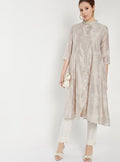 Women Printed A-Line Kurta with Trousers