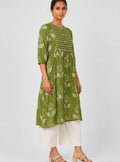 Women Embroidered Straight Kurta
