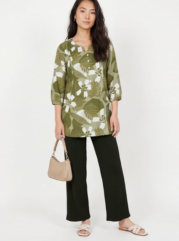 Women Printed Tunic Set