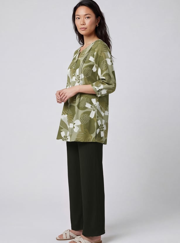 Women Printed Tunic Set