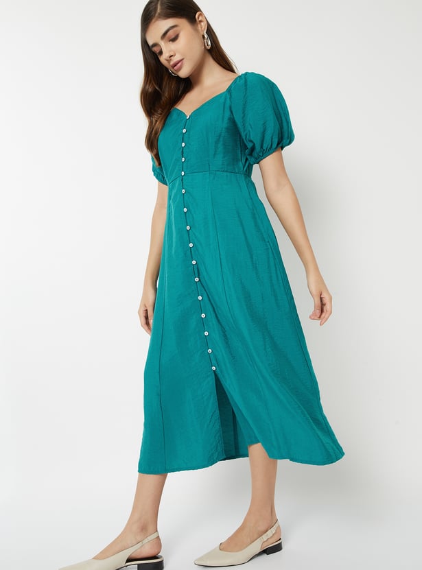 Women Solid A-Line Dress