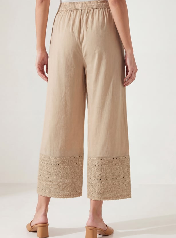 Women Embroidered Palazzos