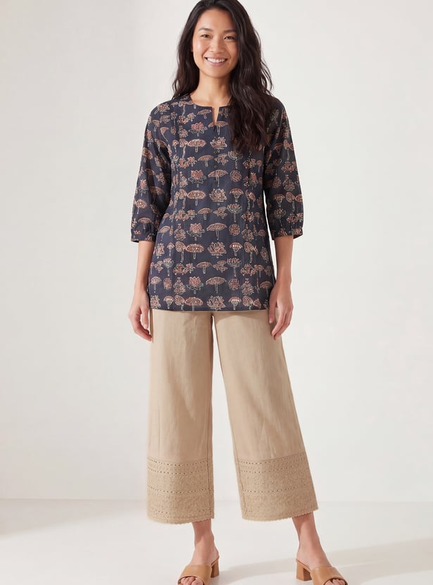 Women Embroidered Palazzos