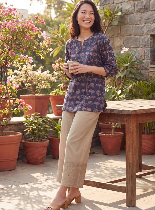 Women Embroidered Palazzos