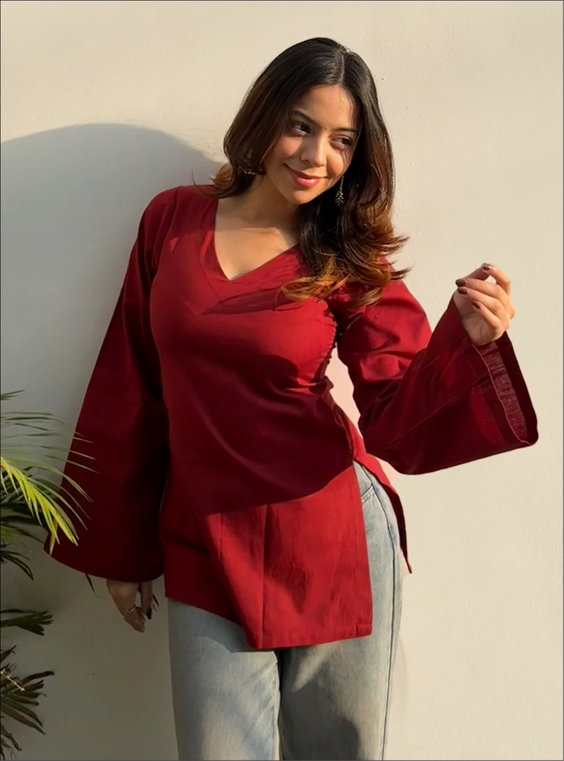 Designer Flare Sleeve Kurti