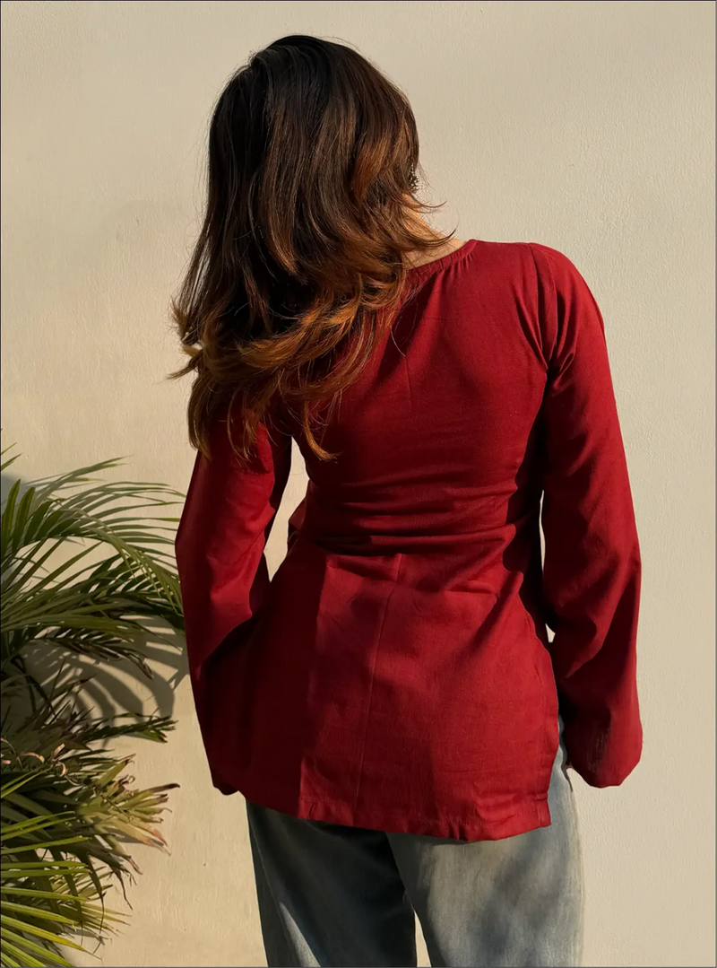 Designer Flare Sleeve Kurti