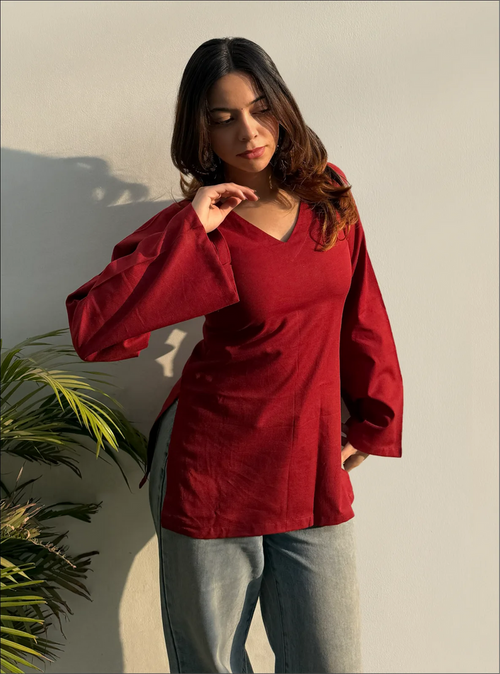 Designer Flare Sleeve Kurti