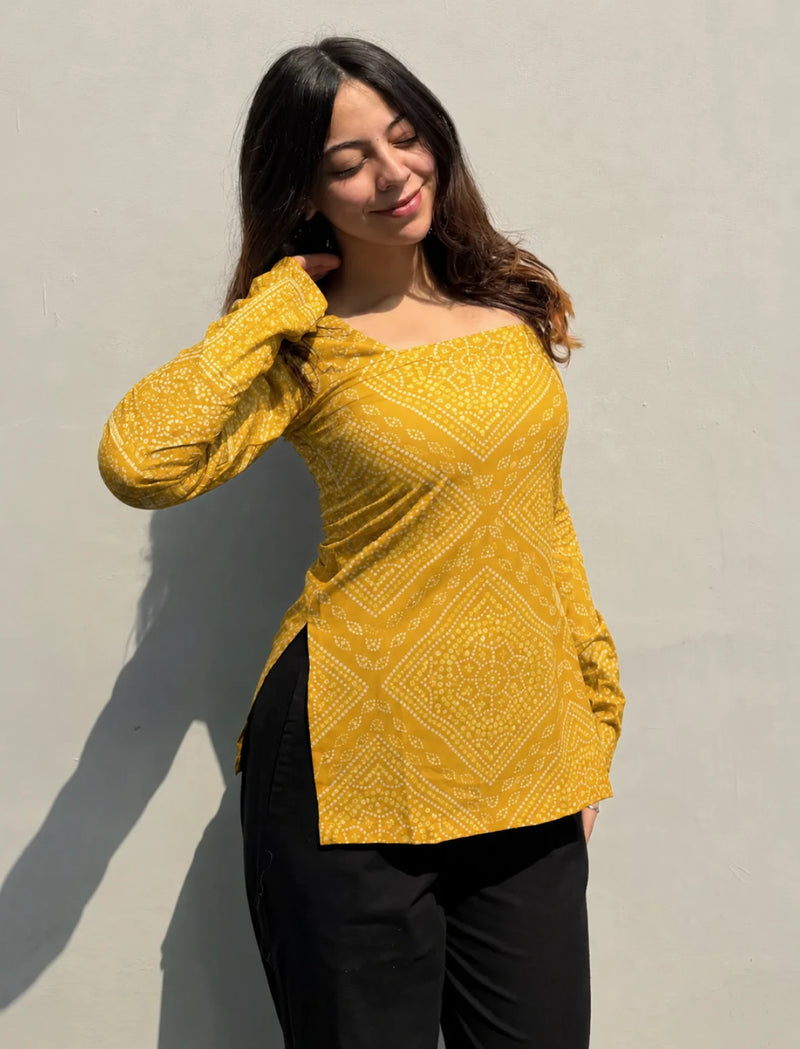 Bell Sleeve Long Kurti for Women – Trendy Designer Ethnic Wear