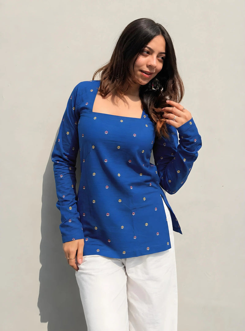 Bell Sleeve Long Kurti for Women – Trendy Designer Ethnic Wear