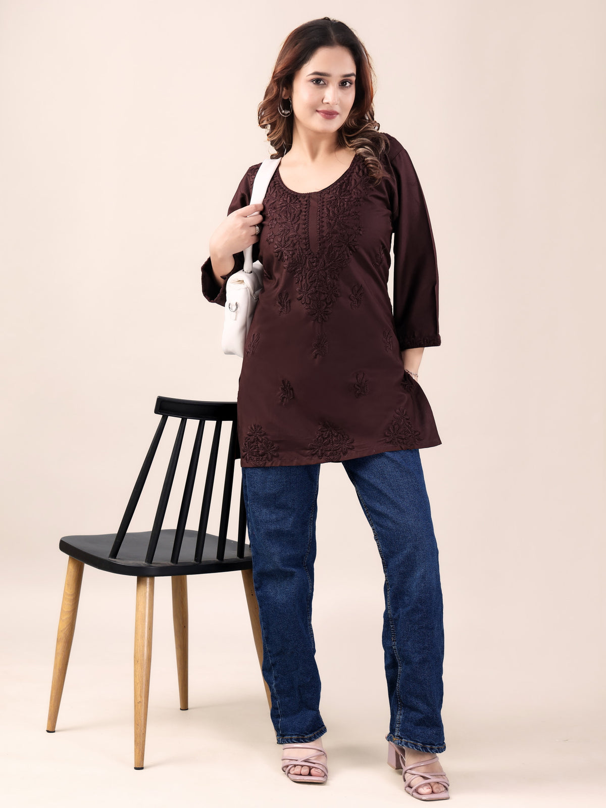 Tiiksa Pure Cotton Straight Kurta for Women