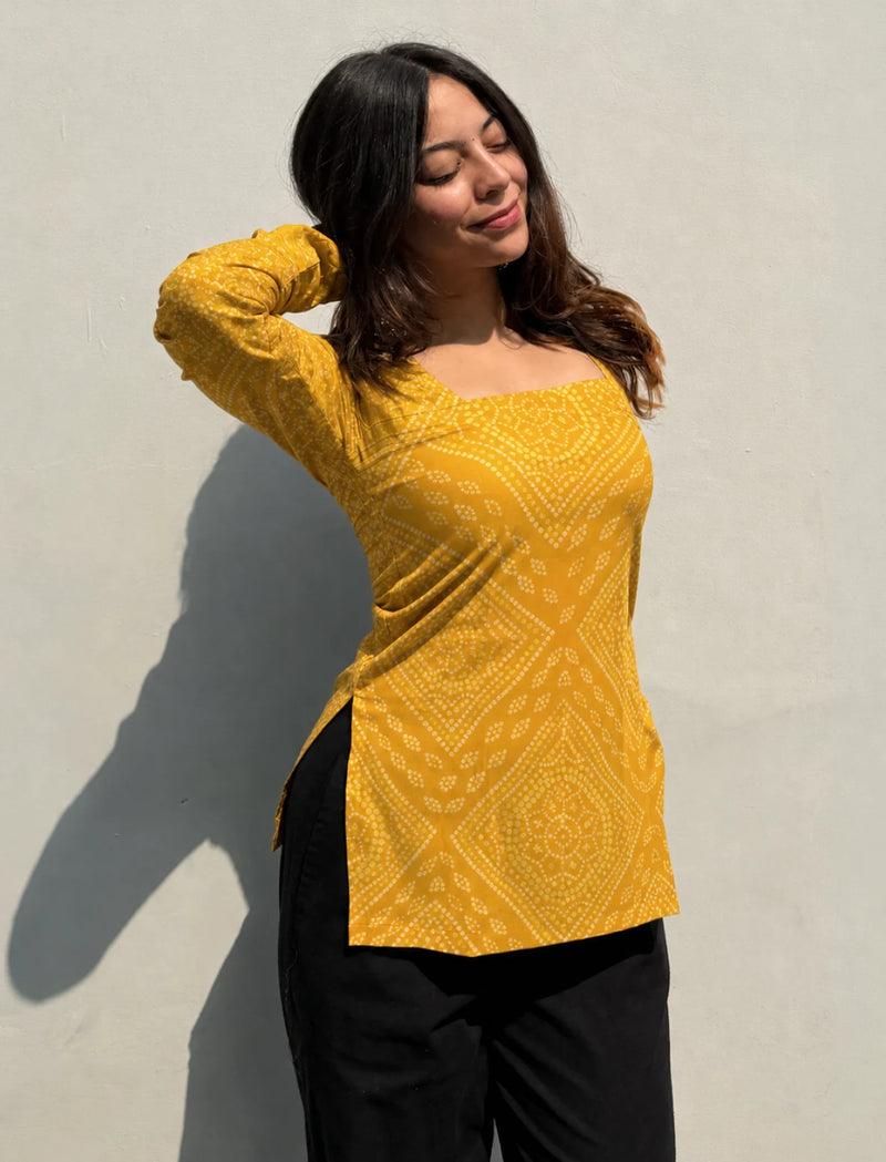 Bell Sleeve Long Kurti for Women – Trendy Designer Ethnic Wear