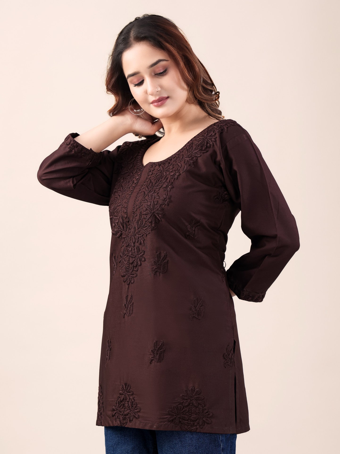 Tiiksa Pure Cotton Straight Kurta for Women